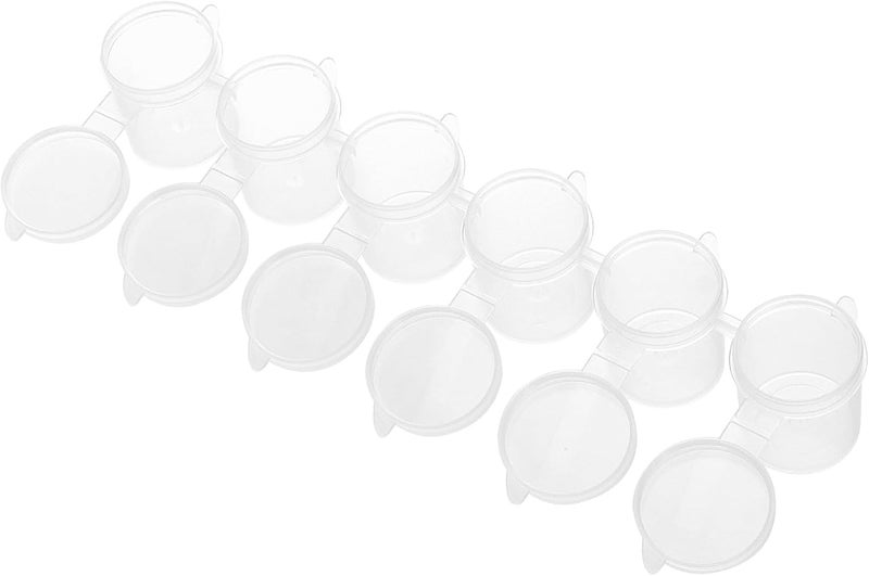 KOHAND 30 Strips 180 Pots Empty Paint Strips, 15ml Mini Paint Container with Lids, Clear Paint Pots Storage for Art, Craft - Image 5